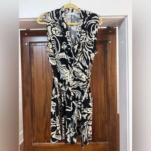 New York & Company Black and Cream Jumpsuit